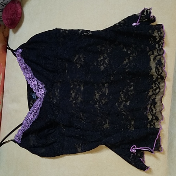 2 black and pink camisoles size large - Picture 10 of 12